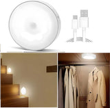 Motion Sensor LED Night Light for Home – USB Rechargeable, Wireless & Self-Adhesive Wall Lamp