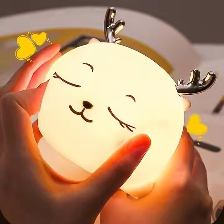 LED Nursery Night Lamp – Portable Touch Control Light for Kids & Bedroom Decor
