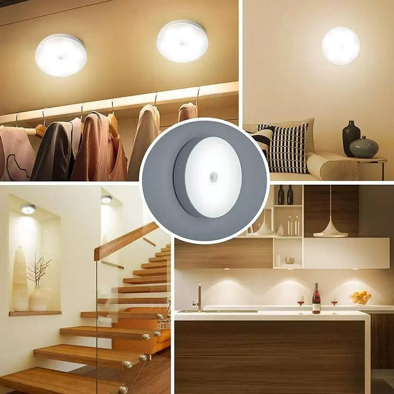 Motion Sensor LED Night Light for Home – USB Rechargeable, Wireless & Self-Adhesive Wall Lamp