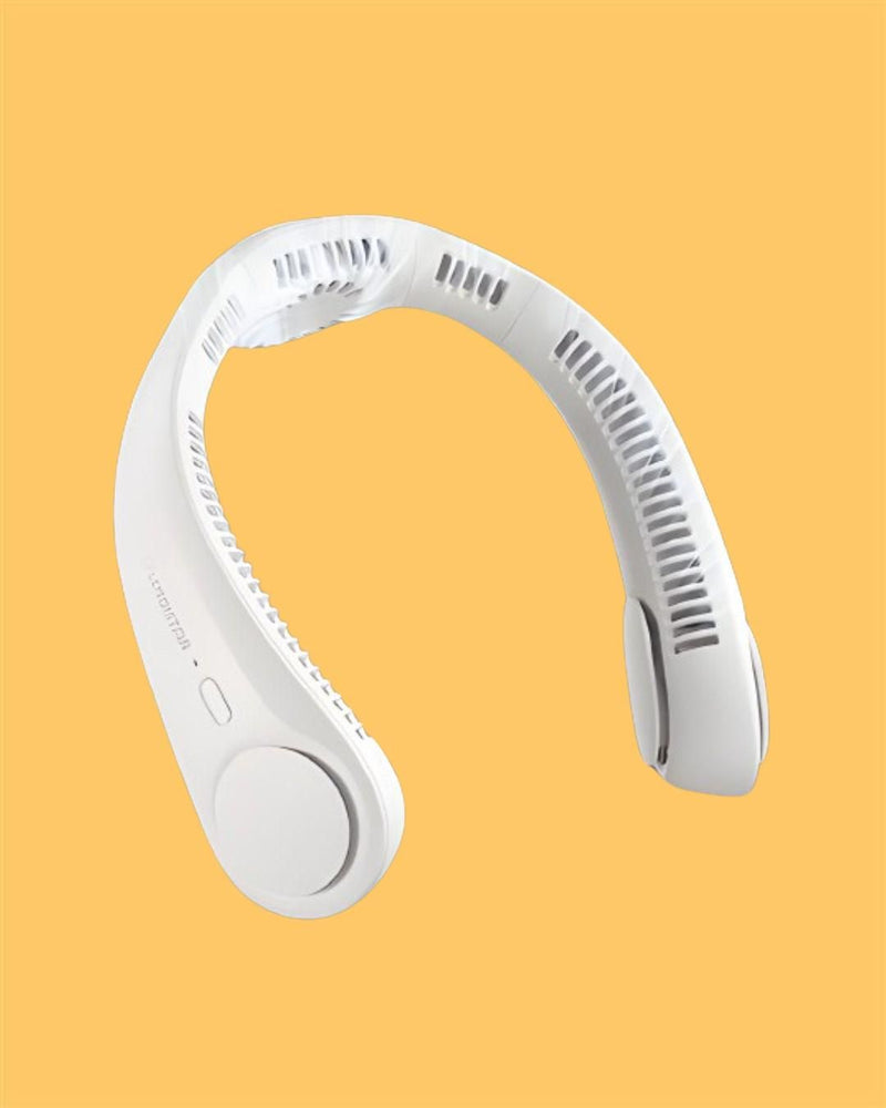 Portable Bladeless Hanging Neck Fan – Rechargeable & Hands-Free Cooling