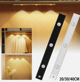 LED Motion Sensor Cabinet Light – USB Rechargeable, Wireless Stick-On Lamp (Warm & White Light)