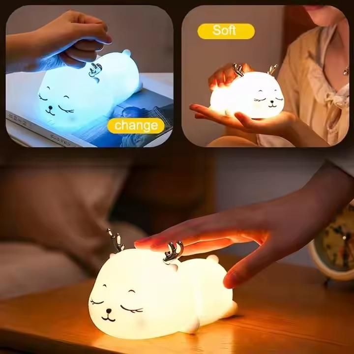 LED Nursery Night Lamp – Portable Touch Control Light for Kids & Bedroom Decor
