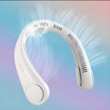 Portable Bladeless Hanging Neck Fan – Rechargeable & Hands-Free Cooling