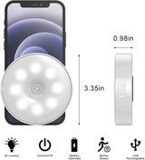 Motion Sensor LED Night Light for Home – USB Rechargeable, Wireless & Self-Adhesive Wall Lamp