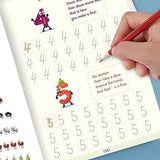Sank Magic Handwriting Copybook – 4 Books, 1 Pen, 1 Grip & 10 Refills (Reusable Handwriting Workbook)