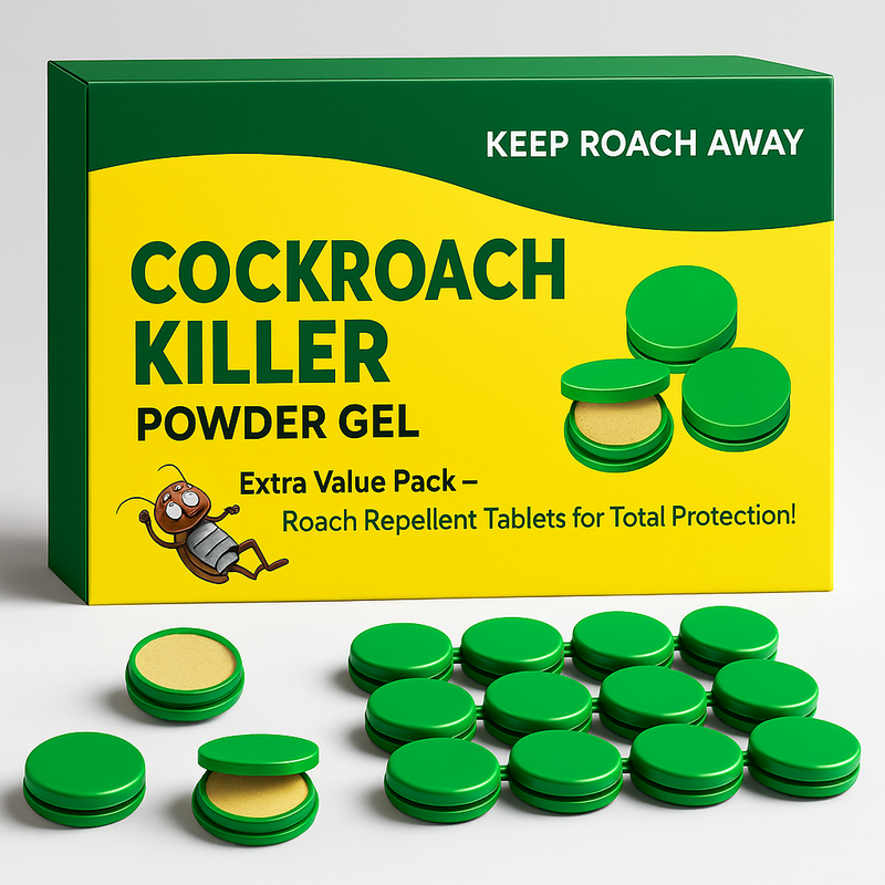 🪳 Powerful Cockroach Killer Gel - Double Protection, Double Savings!